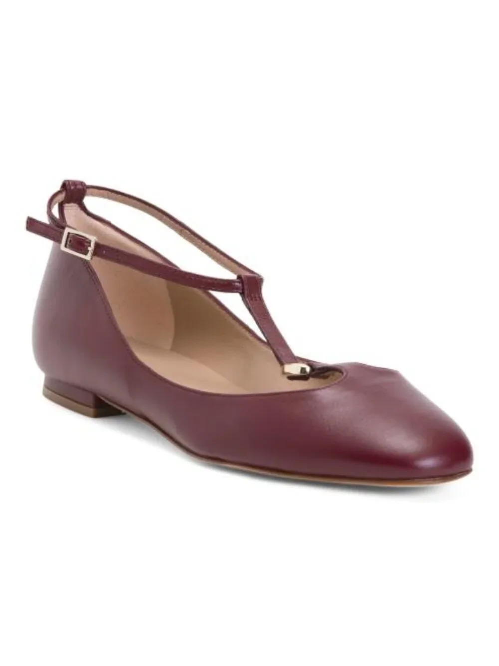 LK BENNETT Made In Spain Leather Minna Oloid Mary Jane Flats